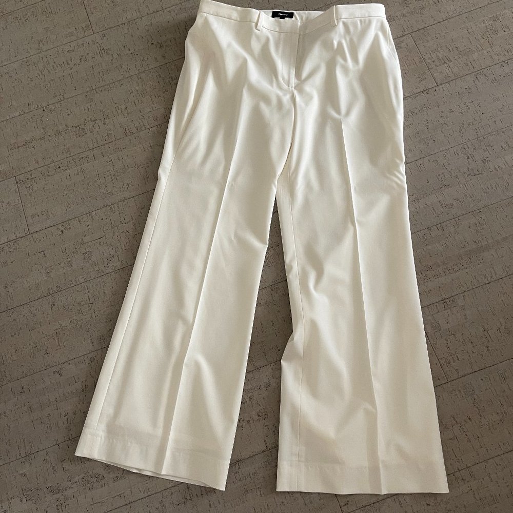 NWT THEORY virgin wool wide pants size 10
